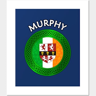 Irish Flag Shamrock Celtic Knot - Murphy Posters and Art